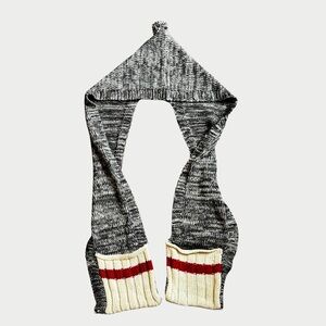 Roots Original Hooded Scarf With Pockets One Size